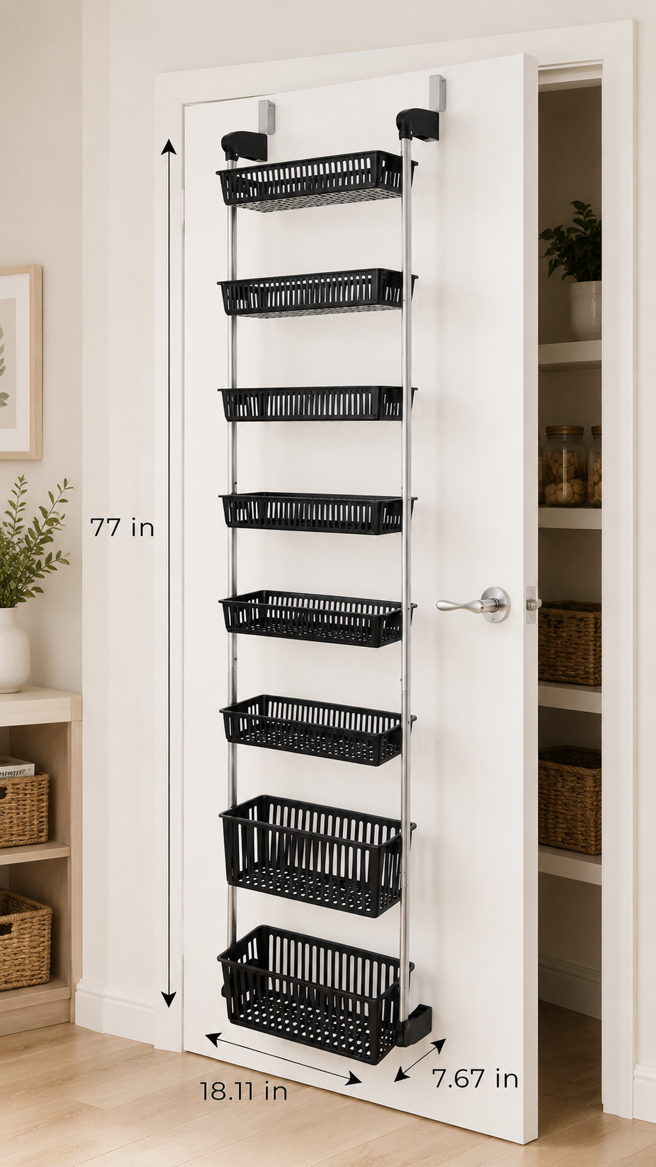 8-Tier Over-Door Pantry Organizer