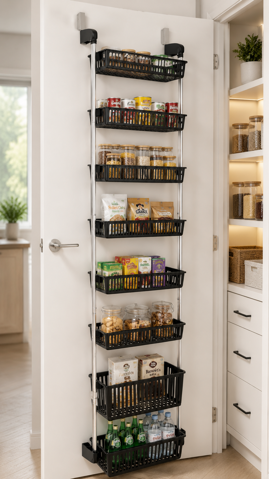 8-Tier Over-Door Pantry Organizer