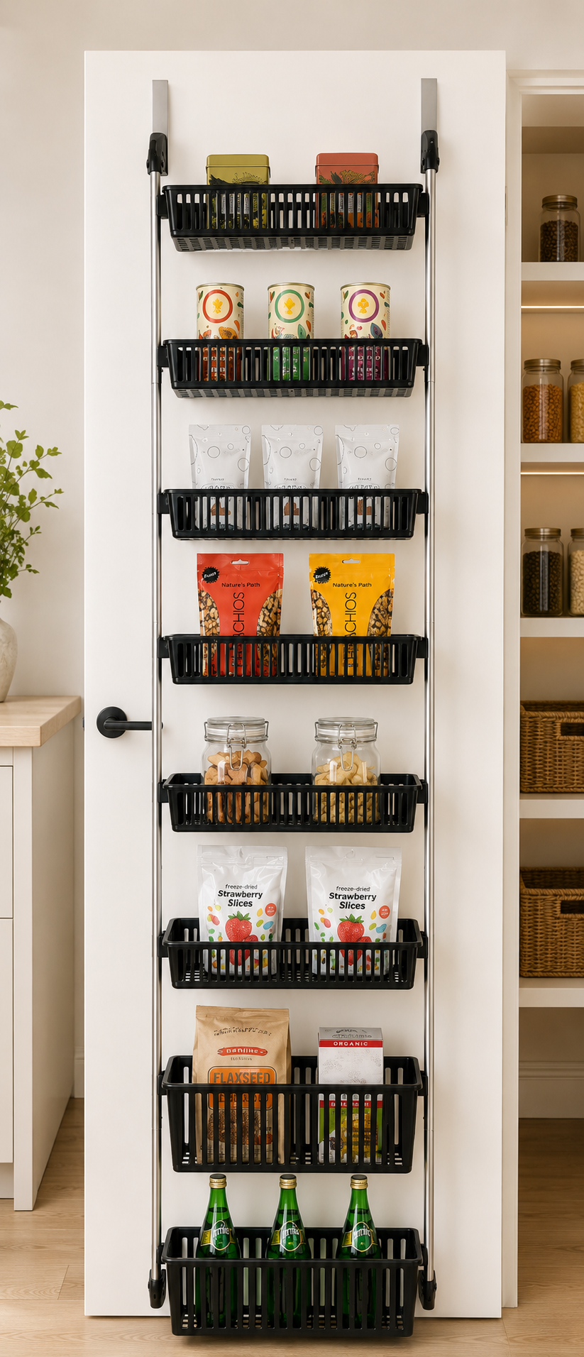 8-Tier Over-Door Pantry Organizer