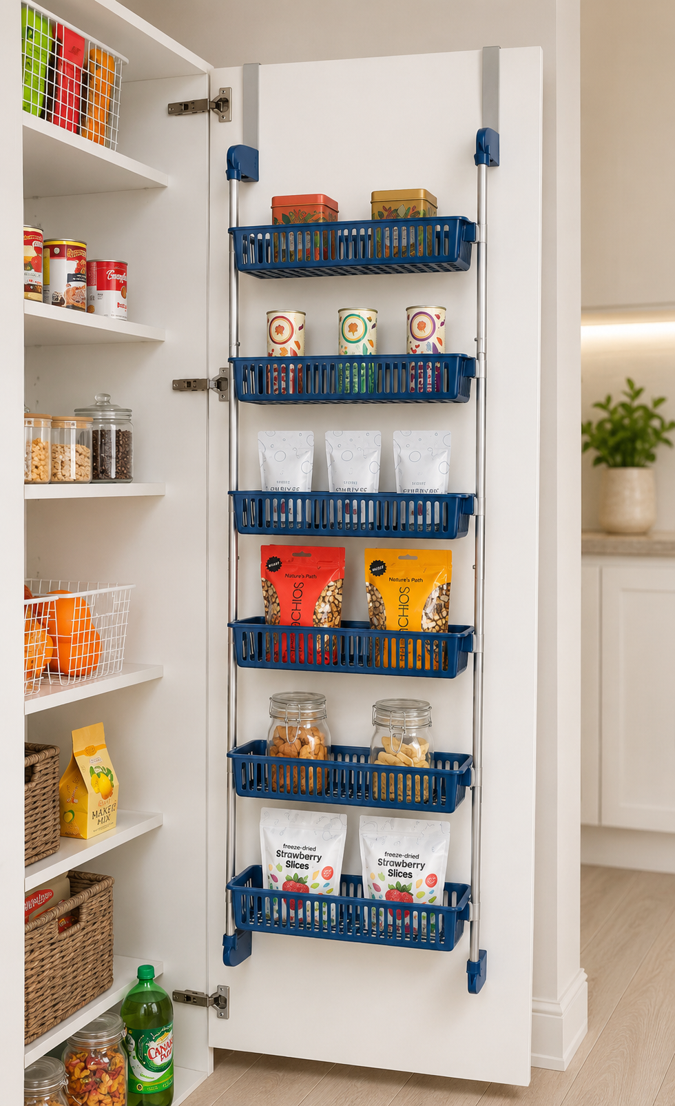 6-Tier Over-Door Pantry Organizer