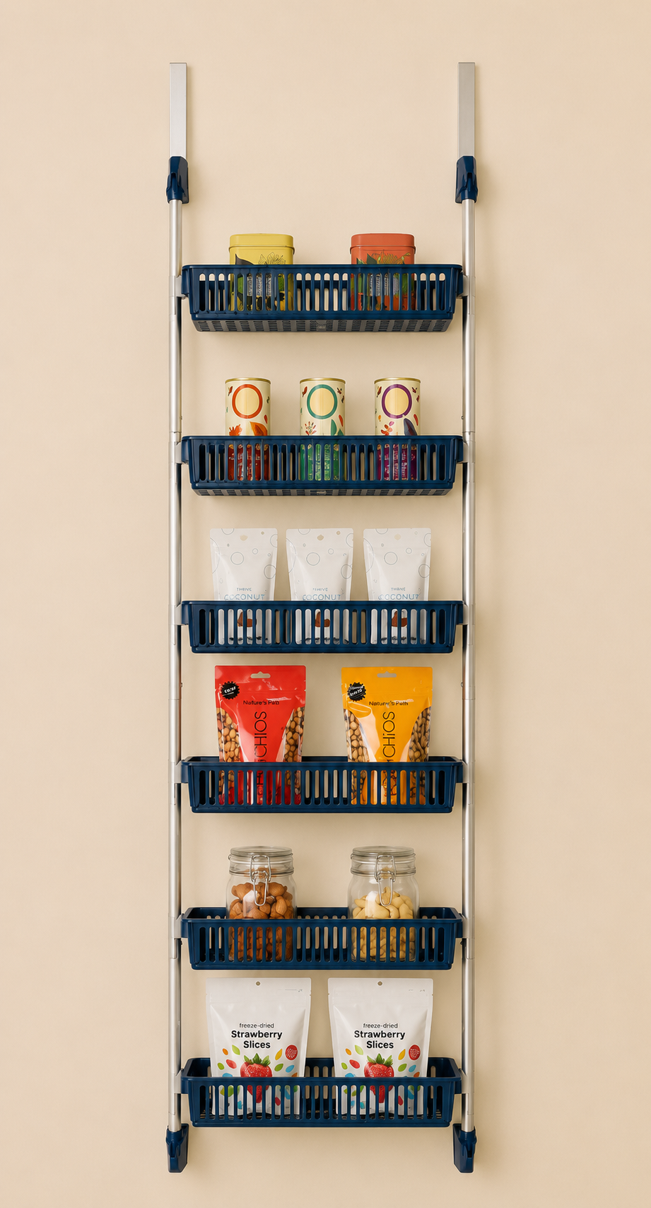 6-Tier Over-Door Pantry Organizer