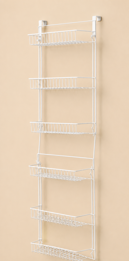 6-Tier Adjustable Door Pantry Organizer