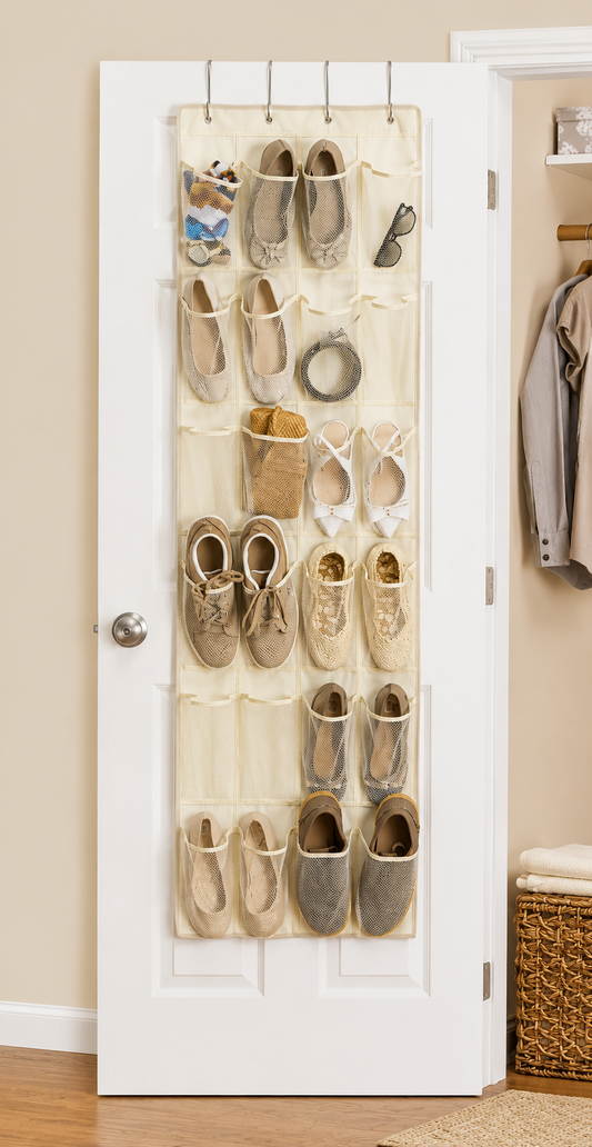 24-Pocket Over-Door Hanging Organizer