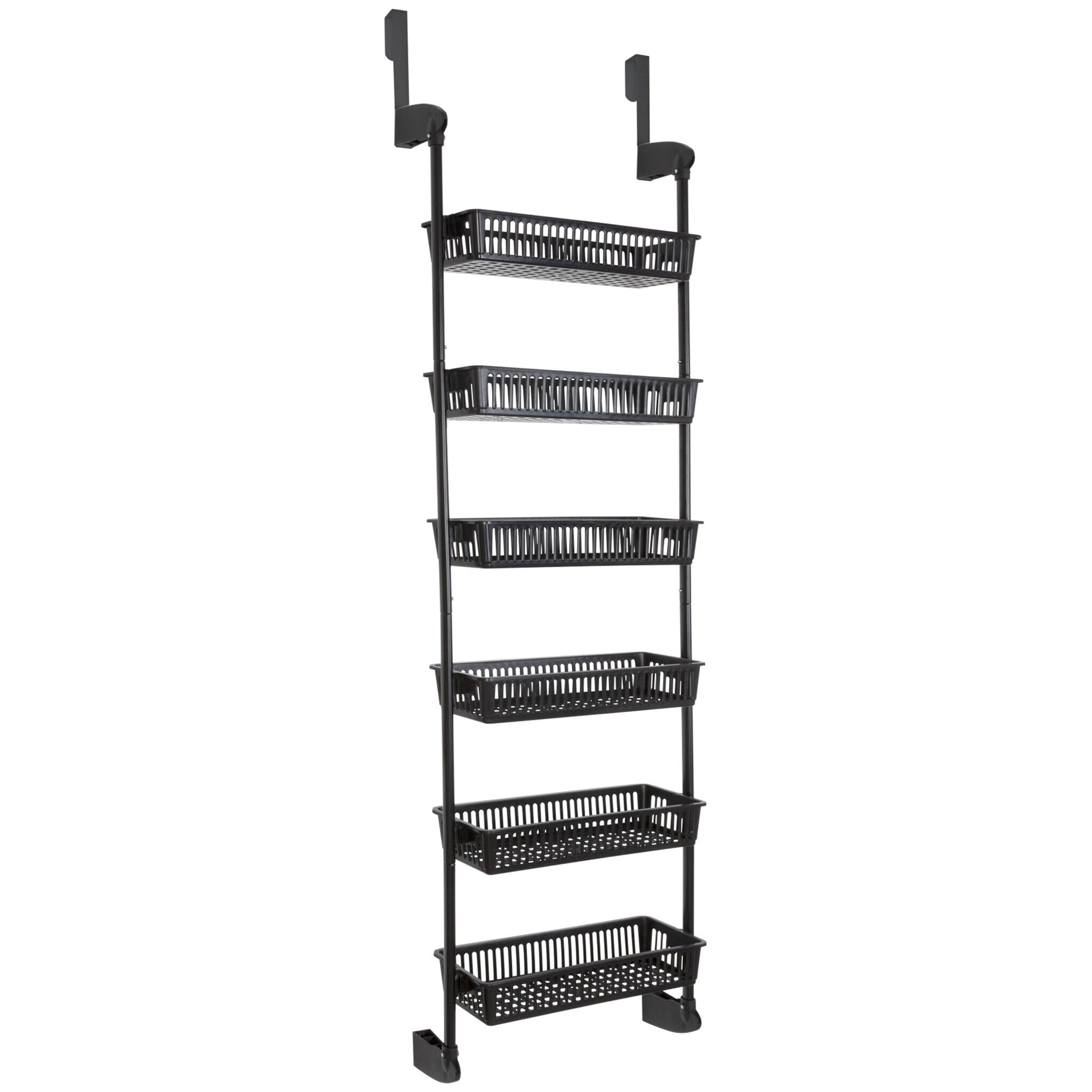 Smart Design 6-Tier Over the Door Pantry Organizer Blue