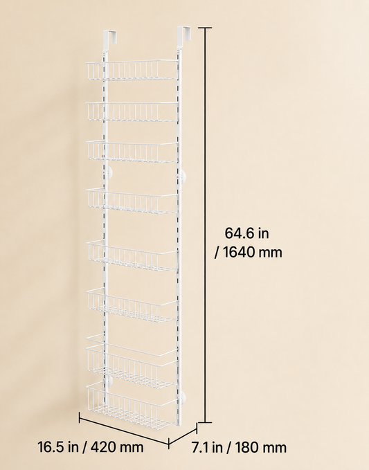 8-Level Door-Mounted Pantry Organizer