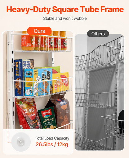 8-Level Door-Mounted Pantry Organizer