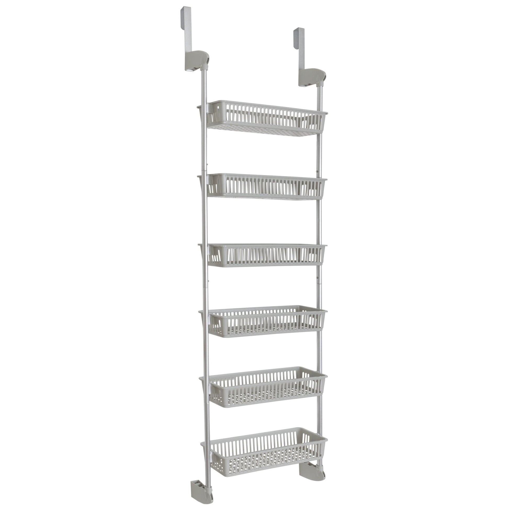 Smart Design 6-Tier Over the Door Pantry Organizer Blue
